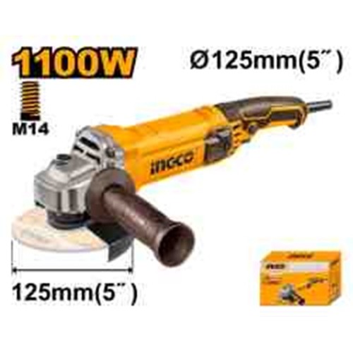 INGCO Машина углошлифовальная SUPER INDUSTRIAL Ø125мм 1100W