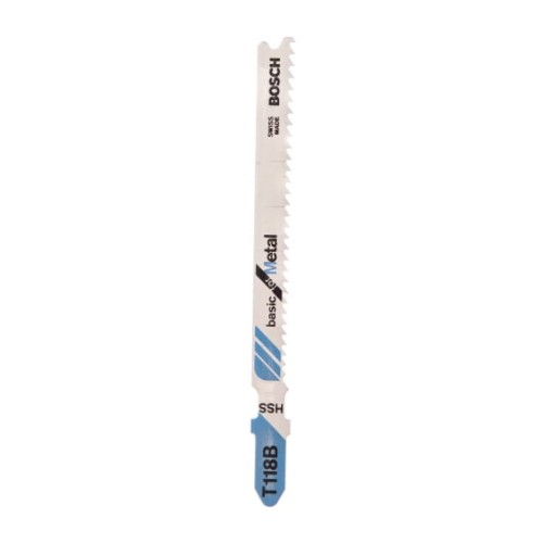 BOSCH Пилки лобзиковые Т118 B HSS (5шт)