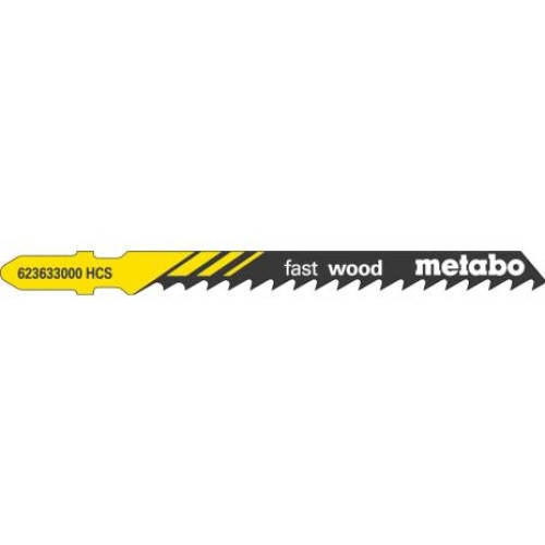 METABO Пилки лобзиковые T144 D FAST WOOD (100 шт)