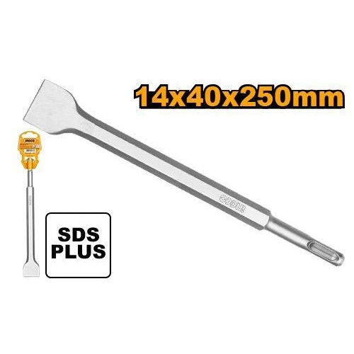 INGCO Зубило плоское SDS Plus 14x250x40 мм