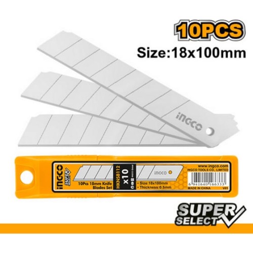 INGCO Лезвия сегментированные 10 шт 18х100 мм Super Select